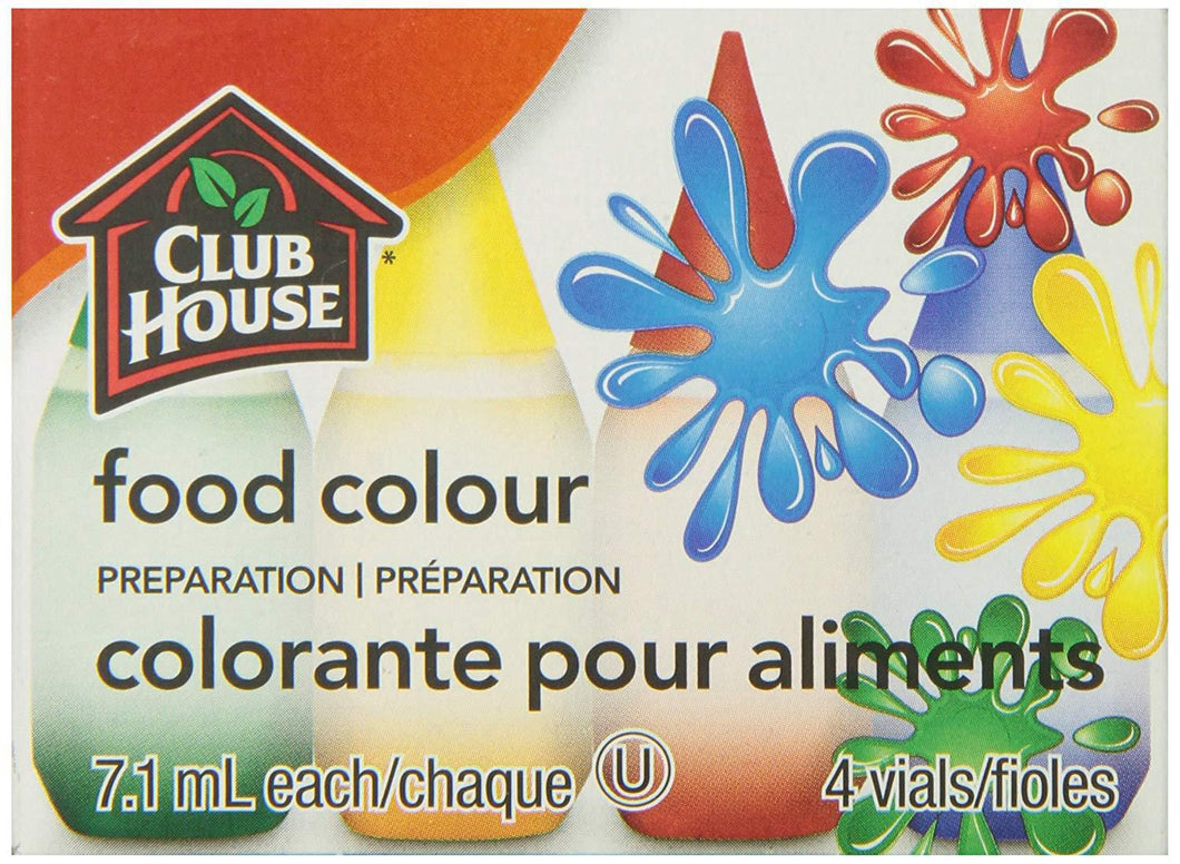 Club House 4-Pack Food Colouring