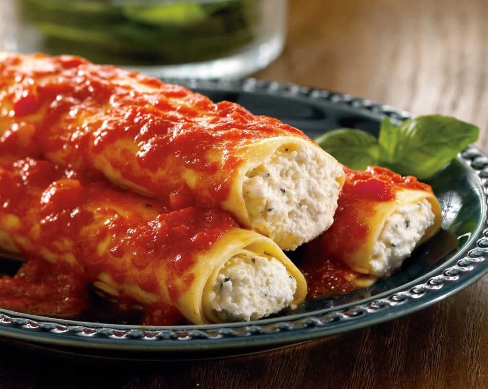 Zarky’s Signature Italian Style Manicotti with Cheese-Large FEEDS 6 to 8 people