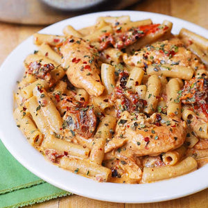 Zarky's Italian Style Sundried Tomato Penne with Chicken