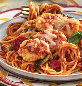 Zarky's Italian Style Chicken Parmigiana with Linguine-Feeds 2 to 4 people