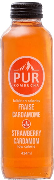 PUR Organic Kombucha - Strawberry Cardamom